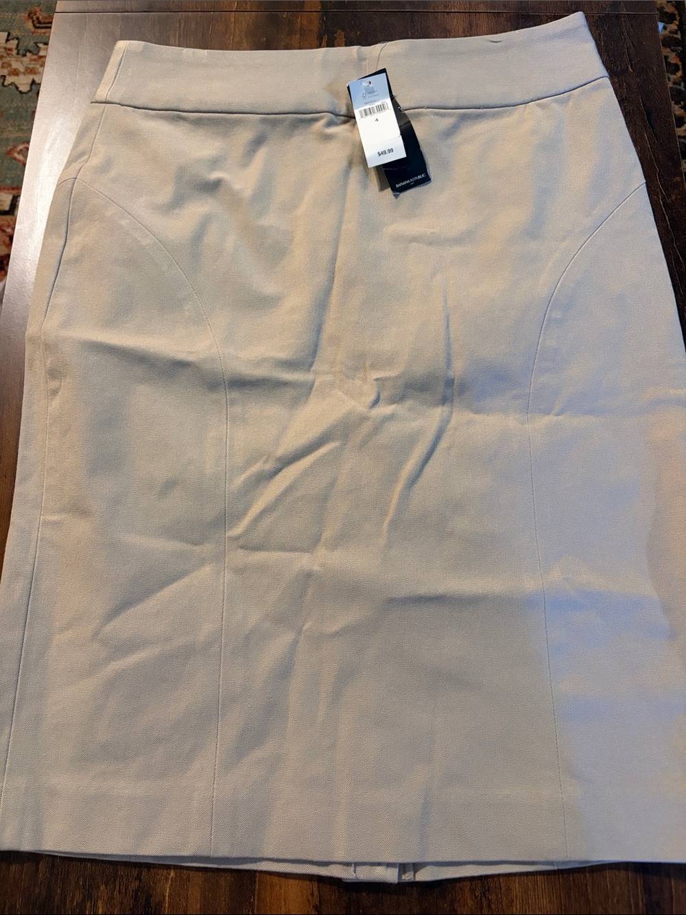 Banana Republic Beige Pencil Skirt
